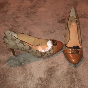 Brand new and never worn Coach Heels